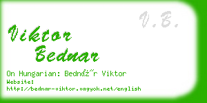 viktor bednar business card